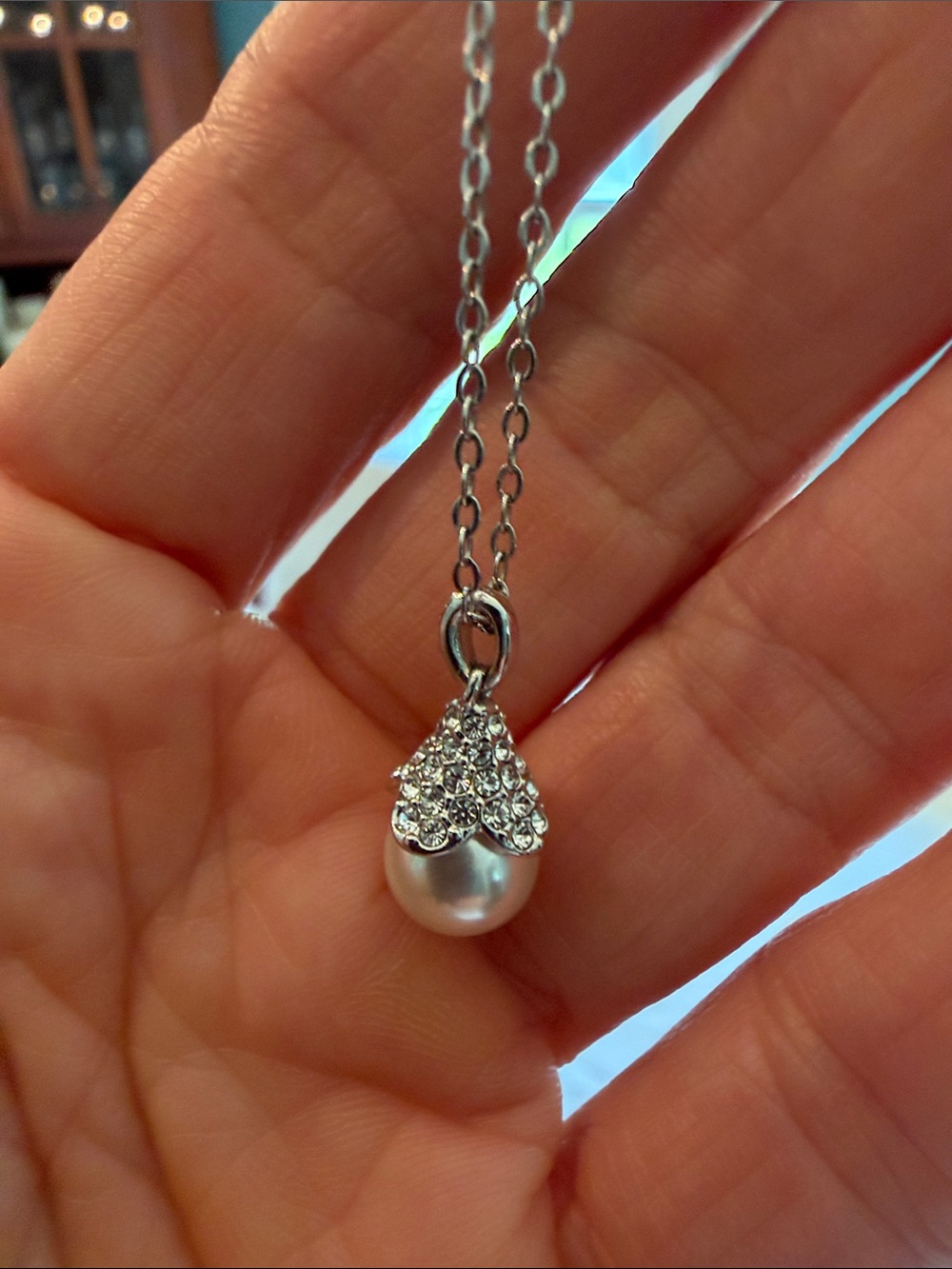 Sterling adjusting necklace